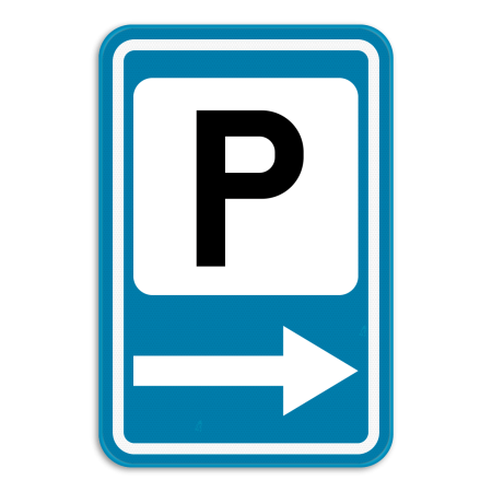 Verkeersbord SB250 F59 - Aankondiging van een parking