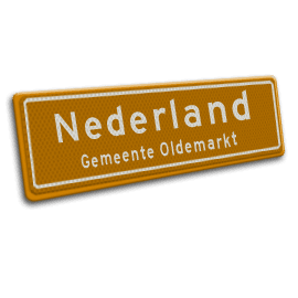 Naambord 1240x520 mm RVV H01b NEDERLAND