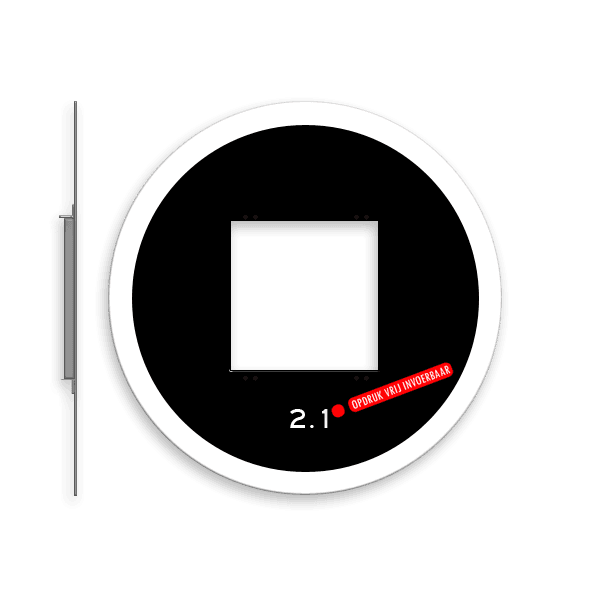 Achtergrondschild 1 lichts verkeerslicht (VKL)