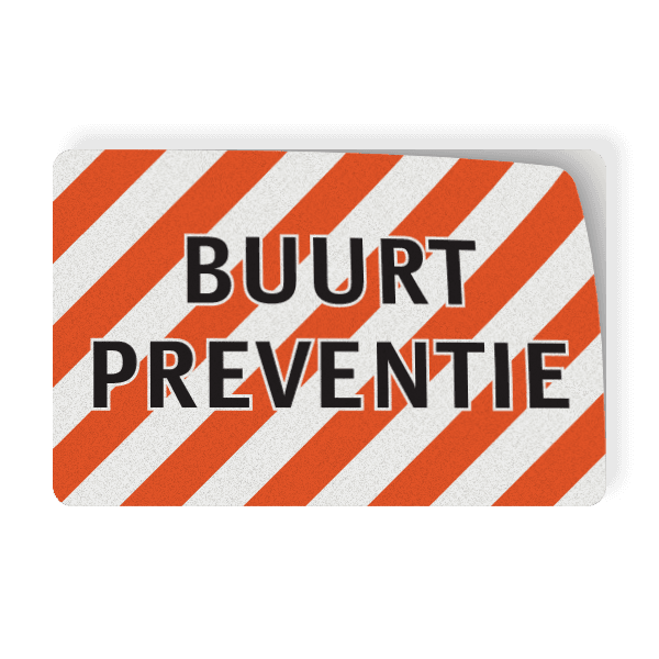 Magneetbord 300x200mm reflecterend Buurtpreventie