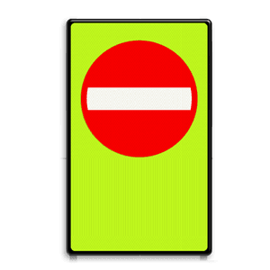Verkeersbord 300x600x28mm RVV C02f