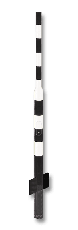 Universeelmast staal V370 - zwart/wit of grijs gelakt + serviceluik