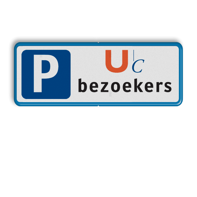 Parkeerbord ALU-DOR RVV E04 +  eigen ontwerp