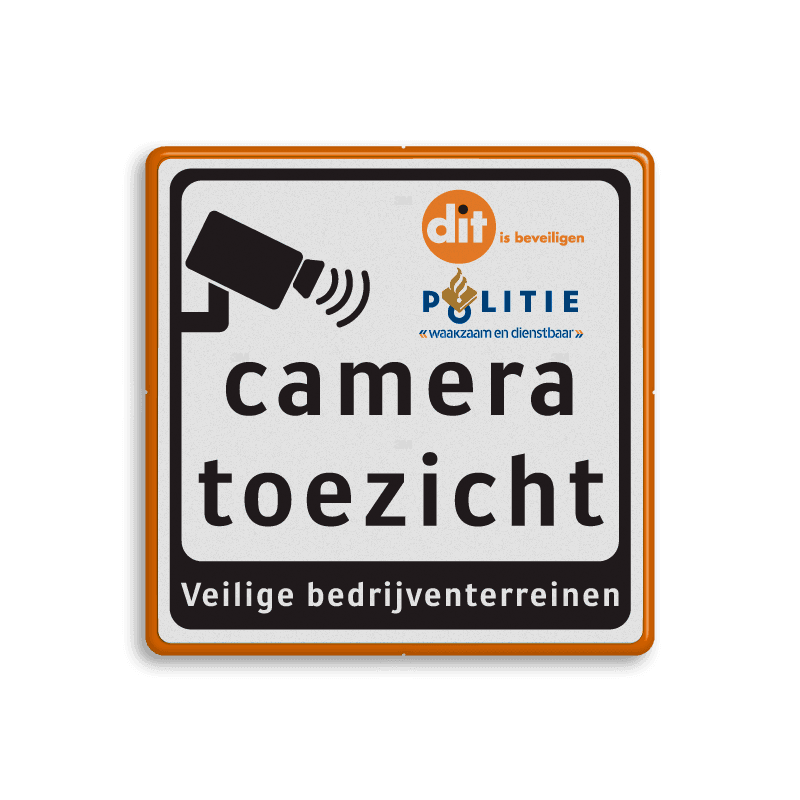 Camerabewaking vierkant full-colour DIT IS BEVEILIGEN