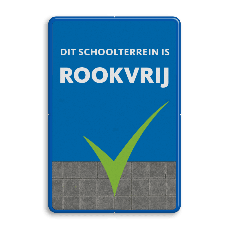 Informatiebord - Dit schoolterrein is rookvrij (oud type)