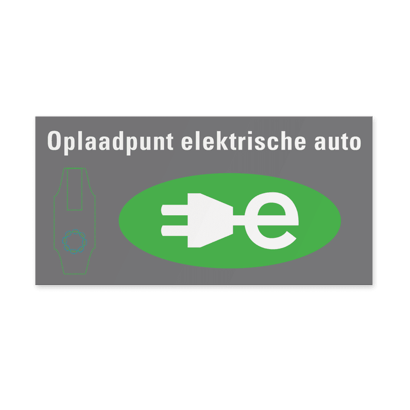 Informatiebord Opladen elektrische auto