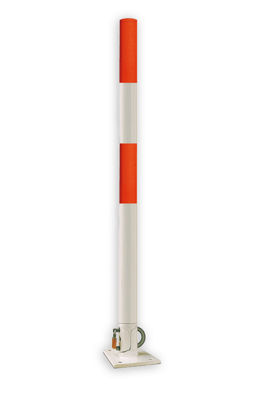 Antiparkeerpaal IB31 Ø60mm - NEERKLAPBAAR - hangslot