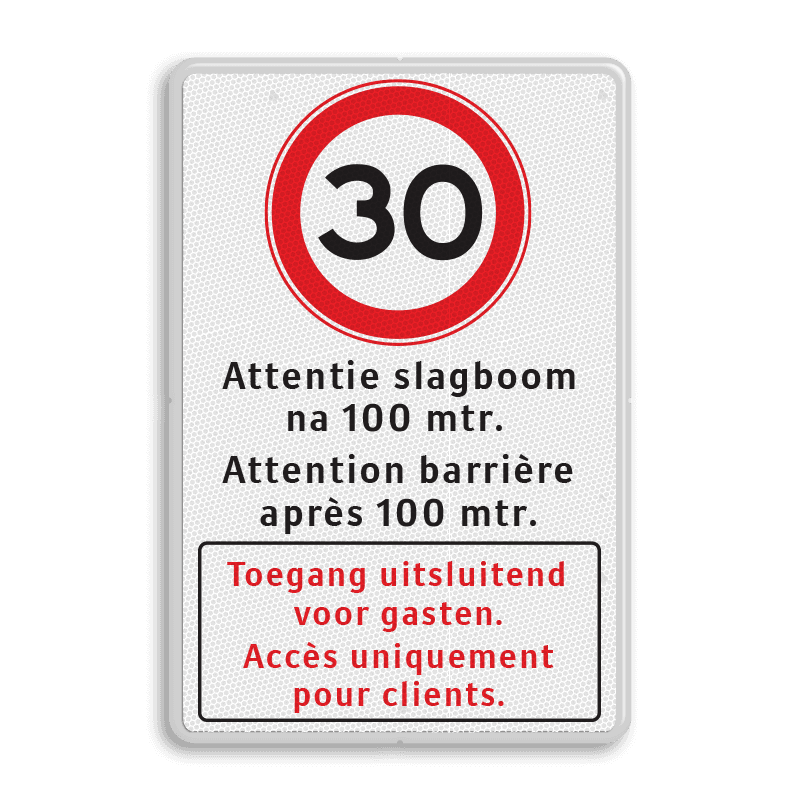 2-talig Informatiebord met snelheid en tekst toegang