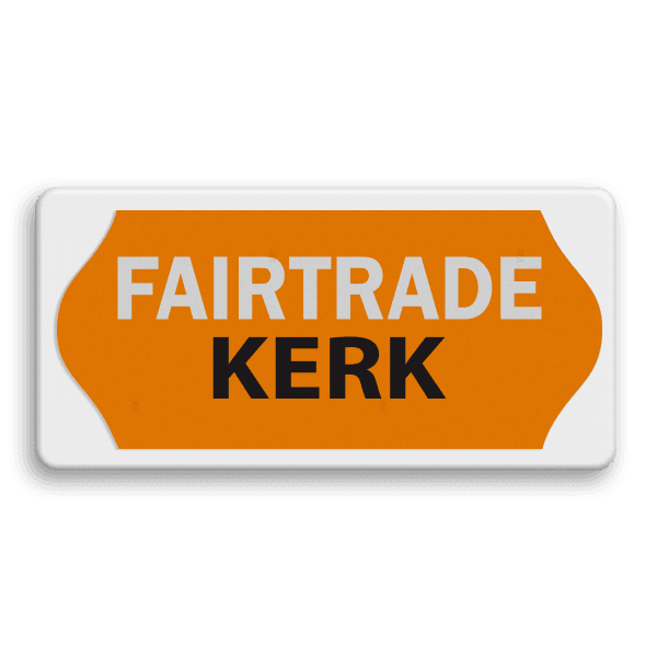 Fairtrade informatiebord - FAIRTRADE KERK - 400x200mm