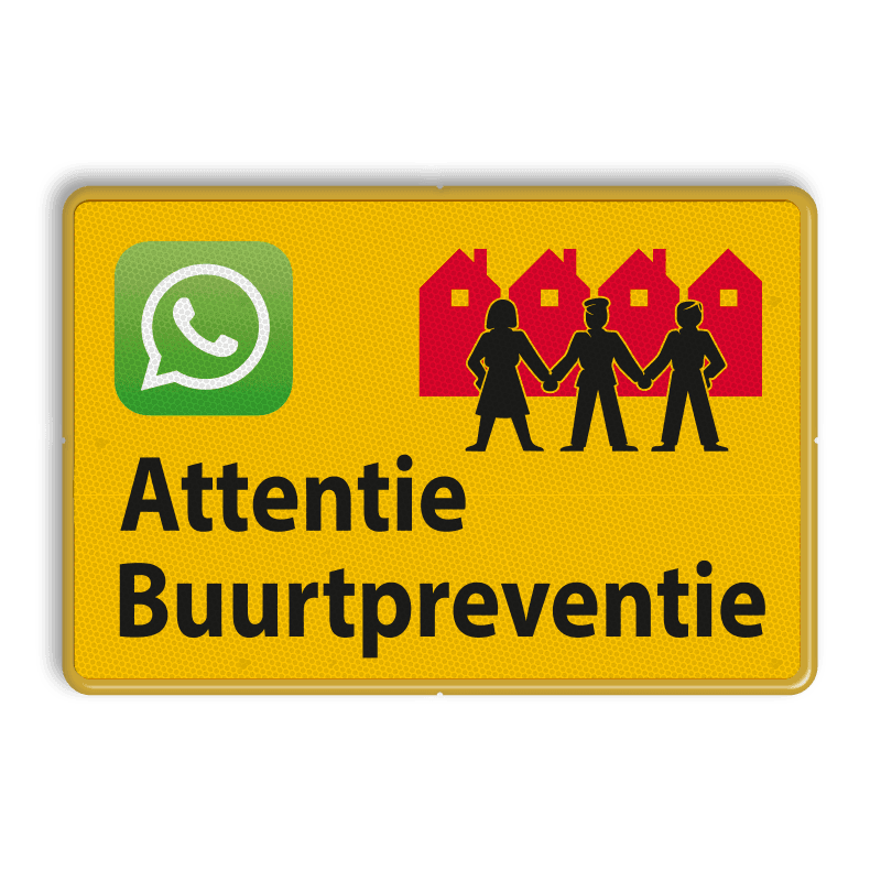Verkeersbord L209b Attentie Buurtpreventie - reflecterend