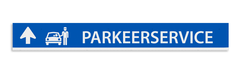 Informatiepaneel PARKEERSERVICE 1600x200x20mm