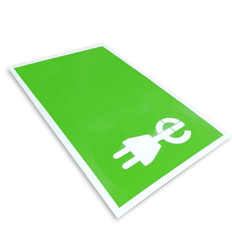 Parkeervak oplaadpunt markering incl. E-laad logo en belijning