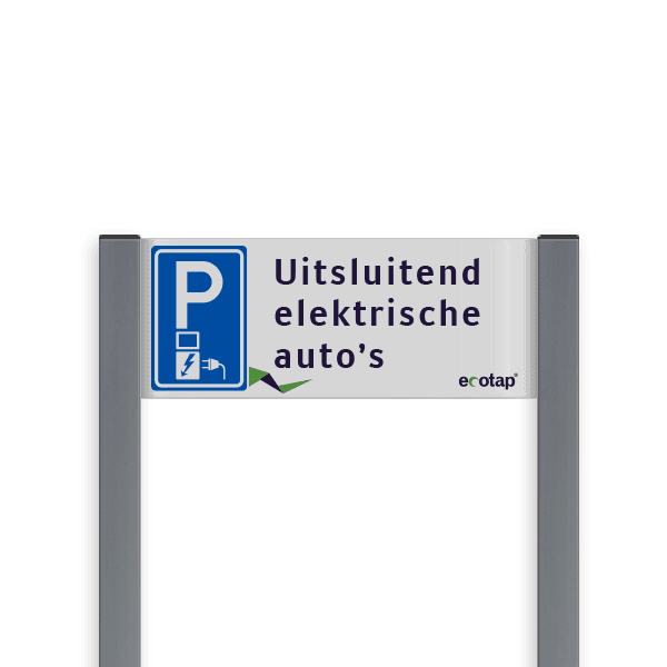Parkeerplaatsbord unit, Parkeren met eigen tekst - Ecotap