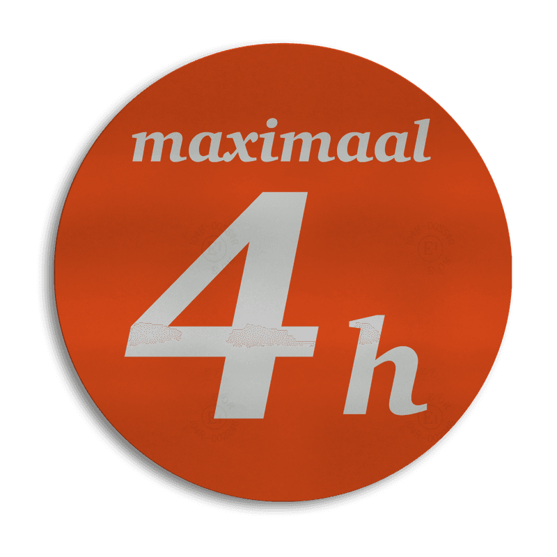 Sticker reflecterend / klasse 1 Ø290mm op maat