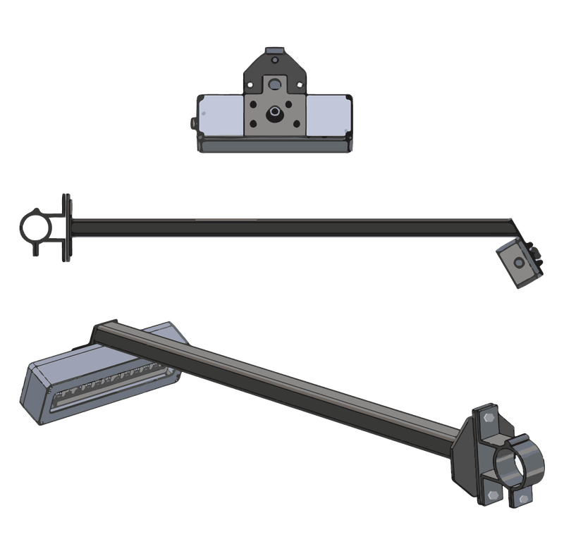 Uithouderset Ø48mm - t.b.v. aanstraalverlichting 12v of 230v