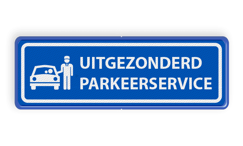 informatiebord 3:1  UMC - Uitgezonderd parkeerserice