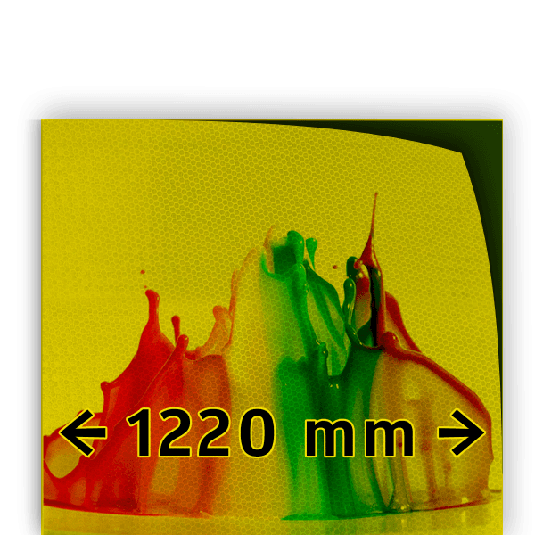 20165 - Reflecterende folie geel T7501B 1220mm breed - HERANTE