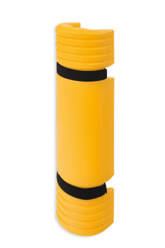Protection de montant de rayonnage en plastique avec fixation Velcro