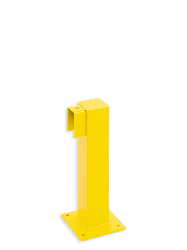 Poteau de début et de fin 500 mm pour barrière industrielle - Black Bull