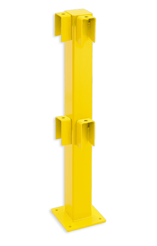 Poteau d’angle 90° de 1000 mm pour barrière - Black Bull