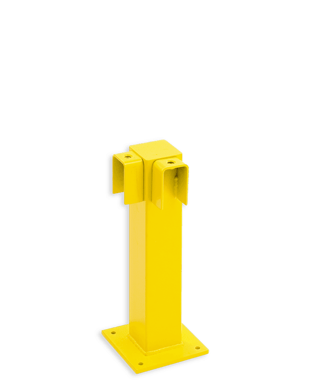 Poteau d’angle 90° de 500 mm pour barrière industrielle - Black Bull