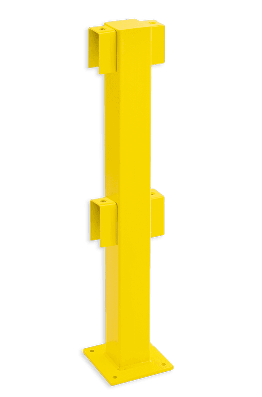 Poteau intermédiaire 1000 mm pour barrière industrielle - Black Bull
