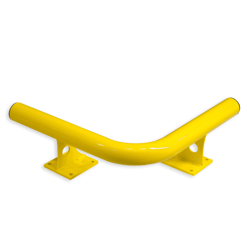 Élément d’angle pour poutre de protection Ø 76 mm – Hauteur 200 mm