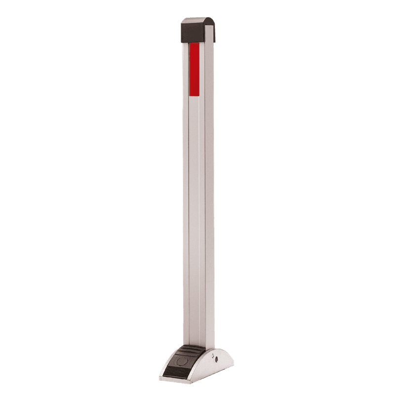 Klappaal aluminium met pedaal en gasveer 70x50x950mm, gelijksluitend met slot/sleutels