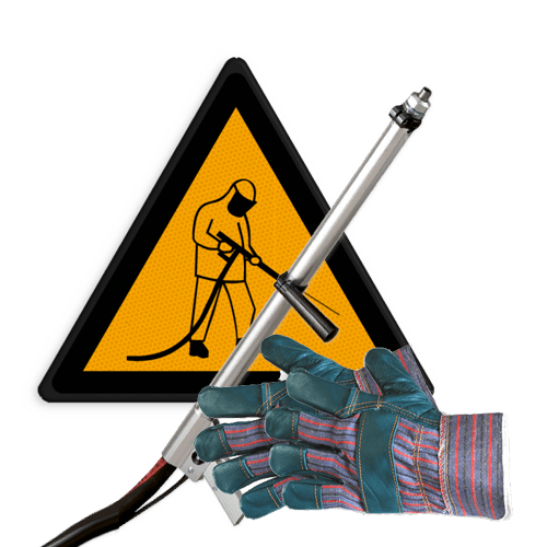Ondergrond reinigen - Aanstralen