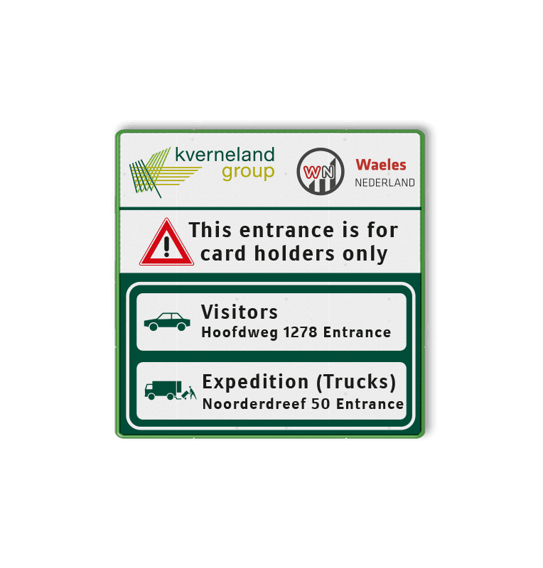 Informatie- routebord - Kverneland Groep - Vierkant