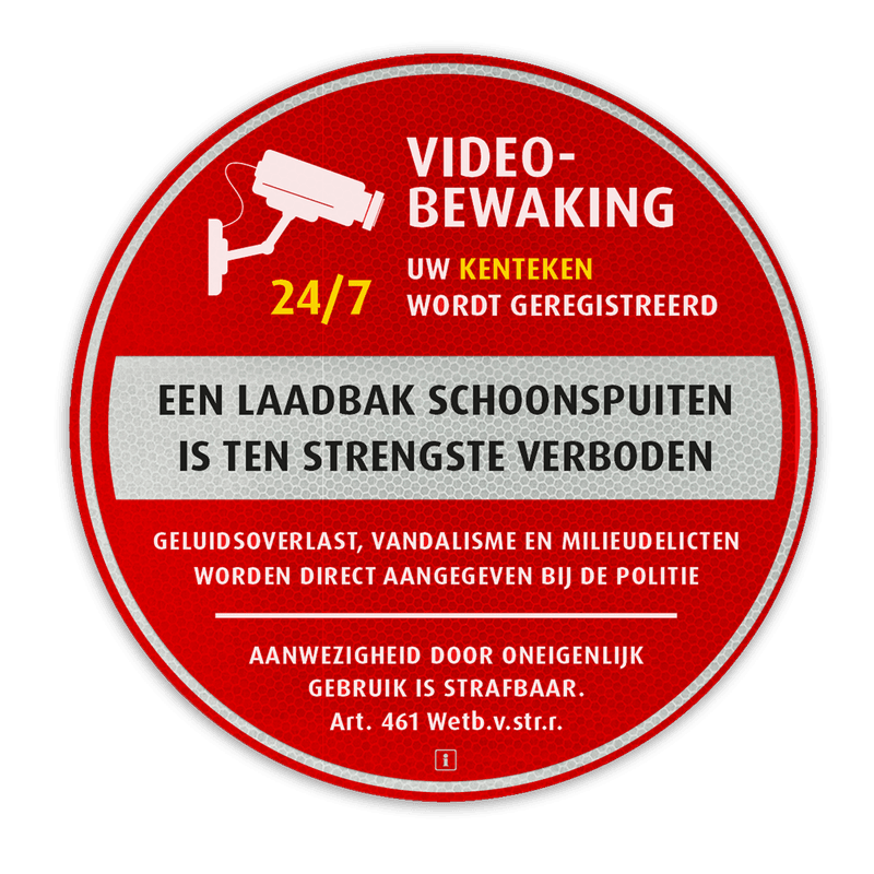 Informatiebord Alupanel (vlak) rond met eigen ontwerp