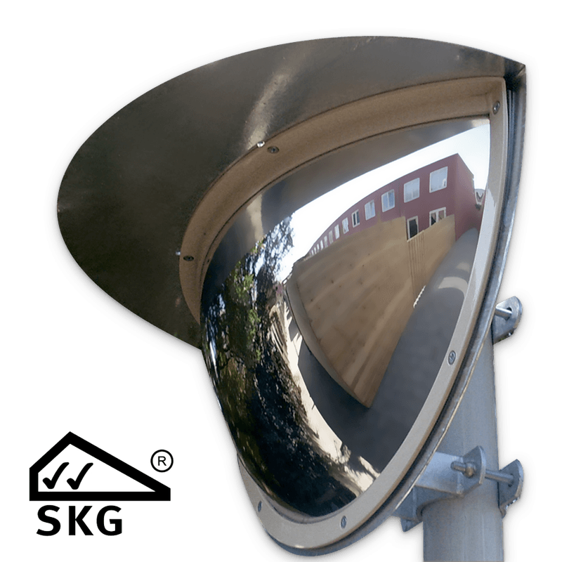 Kogelspiegel Ø900mm outdoor - kijkhoek 180° - SKG VV keurmerk