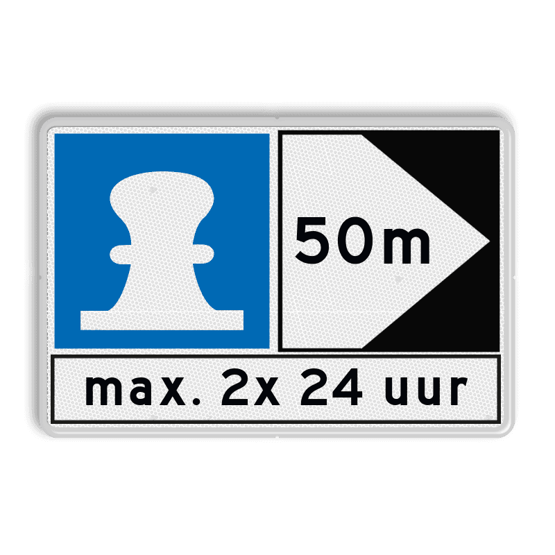Scheepvaartbord BPR E. 7 + F.2a + F.3