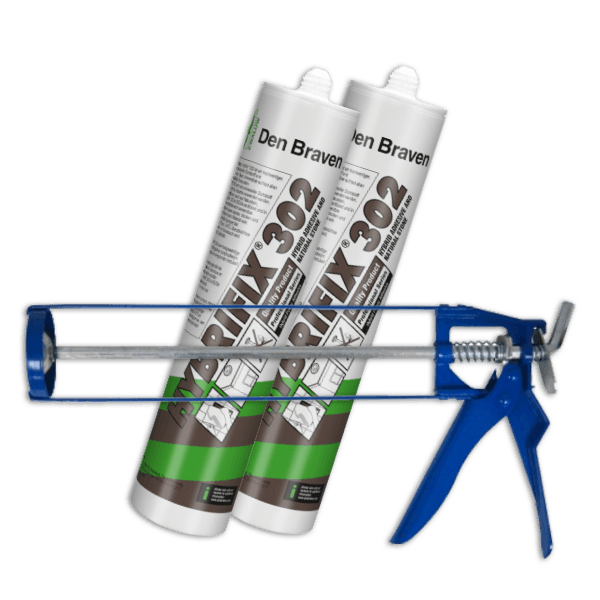 Combi set | Pistolet à mastic + 2x mastic adhésif