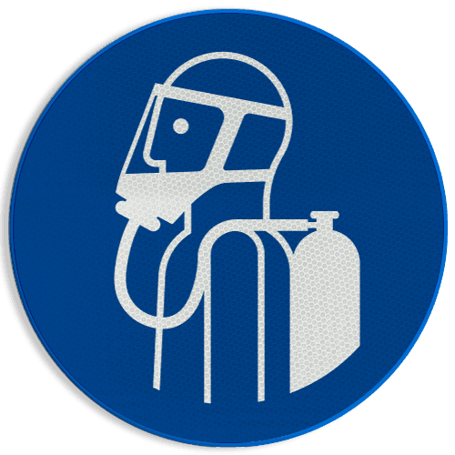 Autocollant ou panneau - M047 - Utiliser l'appareil respiratoire autonome