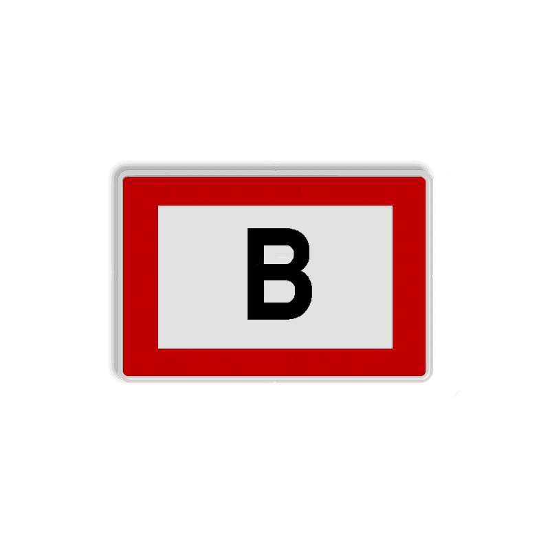 Brand bord met pictogram Aansluitpunt droge blusleiding