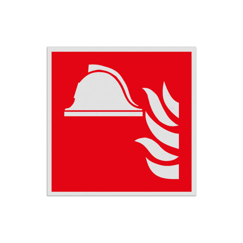 Pictogramme de sécurité F004 - Matériel de lutte contre l'incendie - rétroréfléchissant