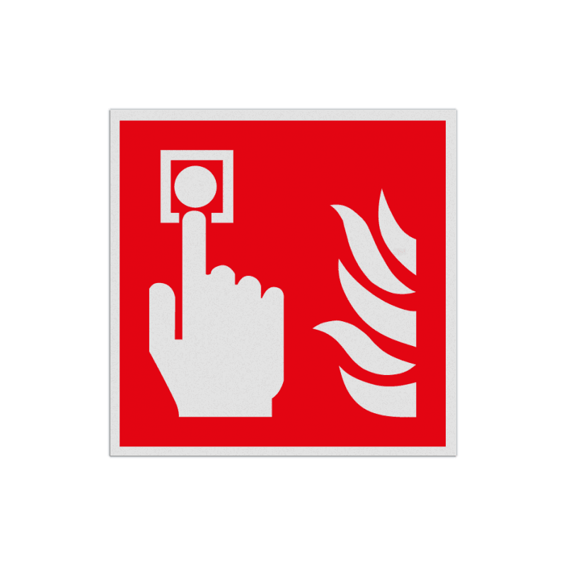 Veiligheidspictogram F005 - Brandmelder - reflecterend