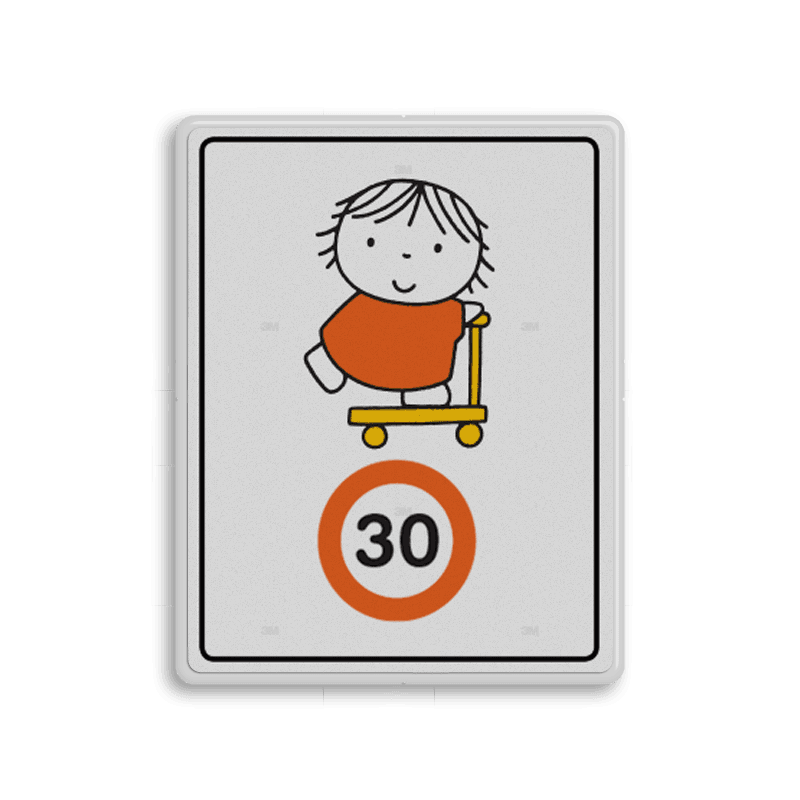 Attentiebord Dick Bruna snelheid - op de step - LV.AB.J5