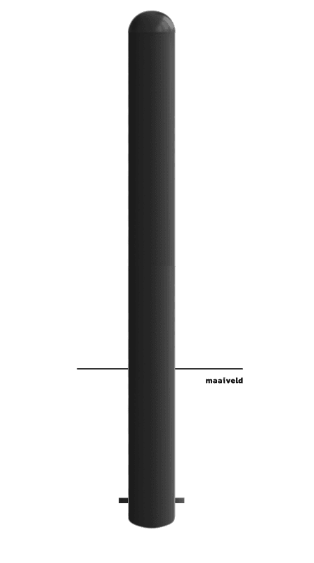 Trottoirpaal - type WENEN met gegoten aluminium kap