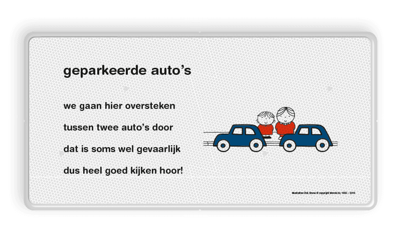 Lesbord Dick Bruna - geparkeerde auto's - LV.LB.B5