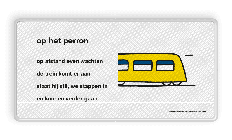 Lesbord Dick Bruna - op het perron - LV.LB.E1A