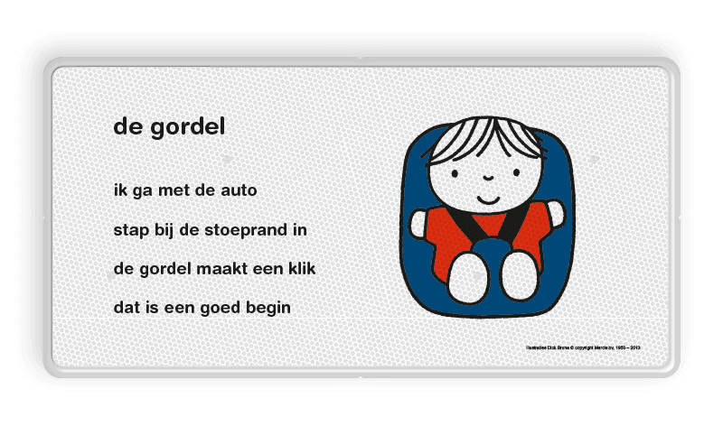 Lesbord Dick Bruna - de gordel - LV.LB.F3