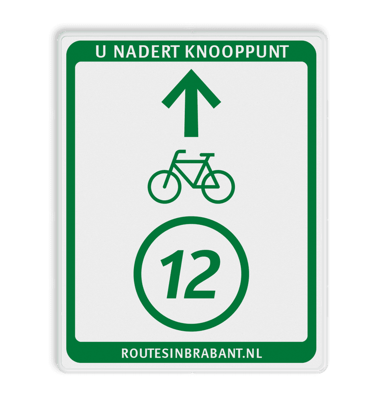Knooppuntbord U Fietsroute DOR 300x380mm