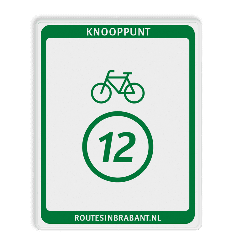 Knooppuntbord Knp Fietsroute DOR 300x380mm