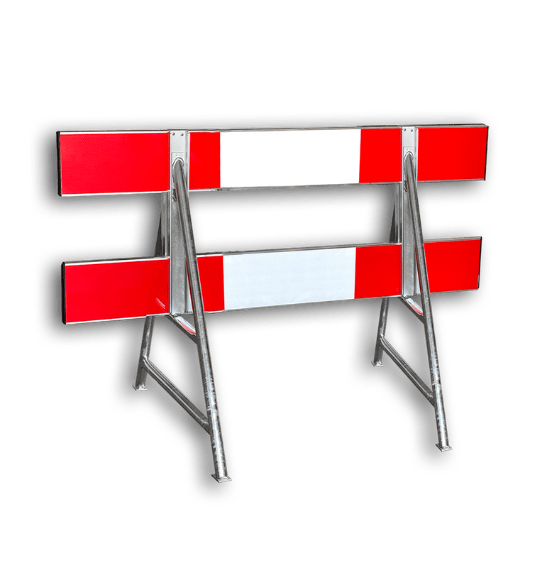 Afzethek aluminium 150cm - gekoppeld - t.b.v. A-standaards
