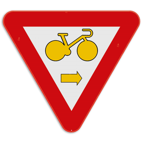 Verkeersbord SB250 B22 - Fietser rechtsaf