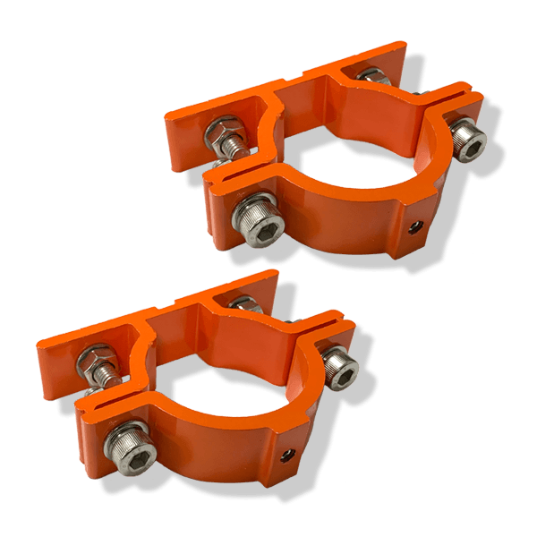 Kit de supports de fixation orange - (2 pièces)