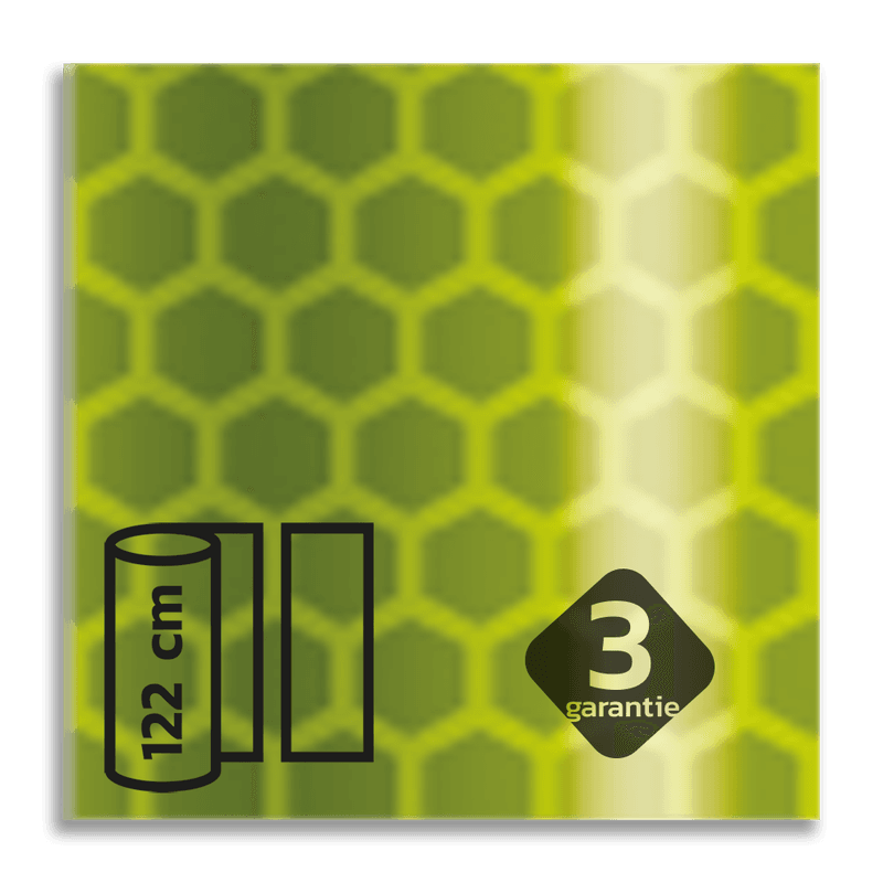 Flexibel reflecterende folie Geel-Groen FLUOR V-8013 EVG gemetalliseerd