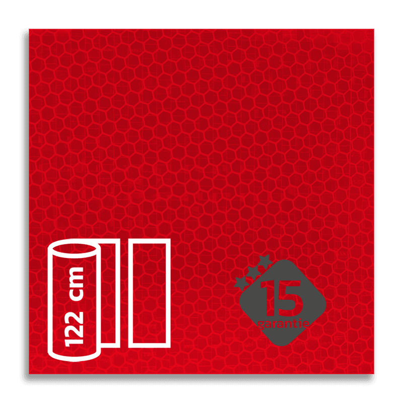 Reflecterende folie Rood klasse 3 T-7508-B